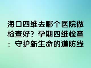 ?？谒木S去哪個(gè)醫(yī)院做檢查好？孕期四維檢查：守護(hù)新生命的道防線