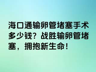 海口通輸卵管堵塞手術(shù)多少錢(qián)？戰(zhàn)勝輸卵管堵塞，擁抱新生命！