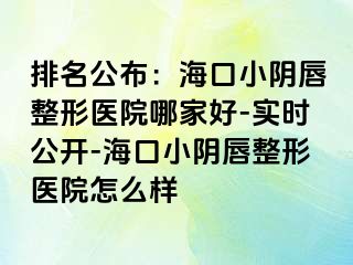 排名公布：海口小陰唇整形醫(yī)院哪家好-實(shí)時(shí)公開-?？谛￡幋秸吾t(yī)院怎么樣