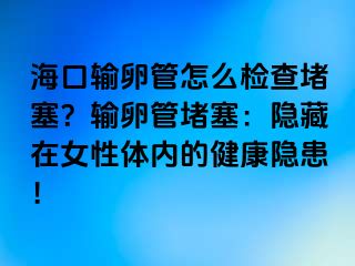 ?？谳斅压茉趺礄z查堵塞？輸卵管堵塞：隱藏在女性體內(nèi)的健康隱患！